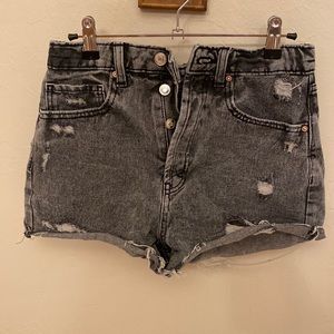 Acid wash Jean shorts